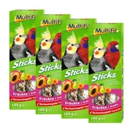 Przysmaki dla ptaków - MultiFit Sticks dla dużych papug 4 x 2 szt. Owoce - miniaturka - grafika 1