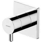 Baterie podtynkowe - OMNIRES Przełącznik podtynkowy 3-wejściowy chrom - miniaturka - grafika 1