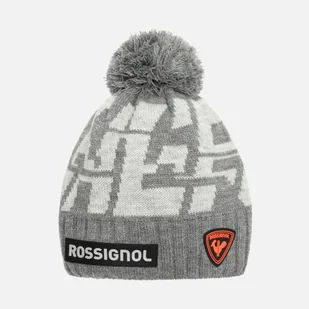 Męska Czapka zimowa ROSSIGNOL HERO POMPON RLNMH02_23Q – Szary - Czapki męskie - miniaturka - grafika 1