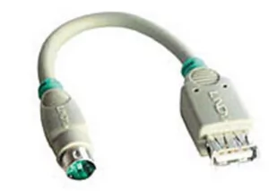 Lindy USB PS/2 15cm 70002 - Kable komputerowe i do monitorów - miniaturka - grafika 1