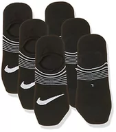 Skarpetki damskie - Nike damskie 3-pak lekkie skarpety treningowe czarny/biały M - miniaturka - grafika 1