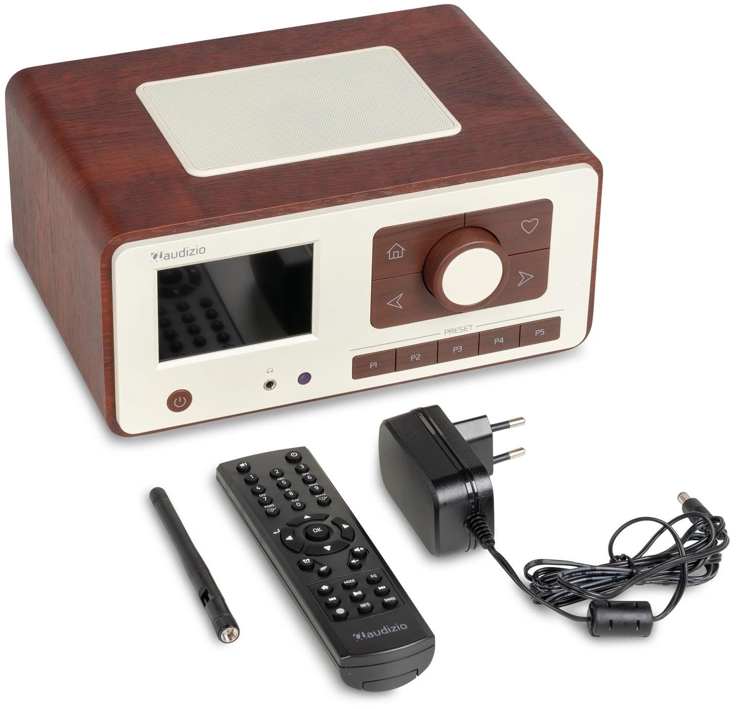 Audizio Radio internetowe DAB+ Dozza brązowe one size