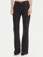 Spodnie damskie - Just Cavalli Jeansy 79PAB5F3 CDWC8 Czarny Flare Fit - miniaturka - grafika 1