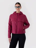 Kurtki damskie - 4F Kurtka puchowa w kolorze czerwonym - miniaturka - grafika 1