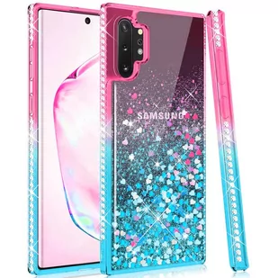 Etui IPHONE 12 MINI Diamond Liquid Przelewany Brokat różowo-niebieskie - Etui i futerały do telefonów - miniaturka - grafika 1