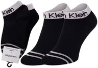 Skarpetki damskie - CALVIN KLEIN SKARPETKI STOPKI 2 PARY BLACK 701218775 001 - Rozmiar: 37-41 - miniaturka - grafika 1