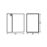Lampy ogrodowe - OSRAM Kinkiet zewnętrzny ENDURA CLASSIC CUBE, możliwość ściemniania, chromowy / srebrny, aluminium, nowoczesny - miniaturka - grafika 1