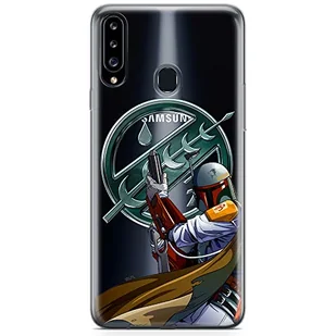ERT GROUP etui na telefon Samsung A20S, case oryginalny i oficjalnie licencjonowany przez Star Wars, wzór Boba Fett 002, optymalnie dopasowane, plecki z TPU częściowo przeźroczyste - Etui i futerały do telefonów - miniaturka - grafika 1