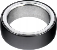 Smartband - Smartwatch OEM Smart Ring R8- inteligentny pierścień ceramiczny ze stacją ładującą rozmiar 20mm czarny - miniaturka - grafika 1