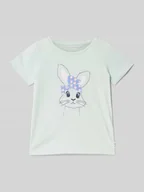 Koszulki dla dziewczynek - T-shirt o kroju regular fit z czystej bawełny - miniaturka - grafika 1