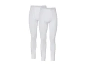 Kalesony - LIVERGY® Kalesony męskie długie z rozporkiem, 2 pary (L, Biały) - miniaturka - grafika 1