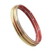 Akcesoria tuningowe - Listwa Ozdobna Taśma złota gold chrom 21 mm 5m - miniaturka - grafika 1