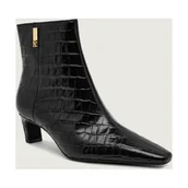 Botki damskie - Tommy Hilfiger Skórzane botki na słupku - miniaturka - grafika 1