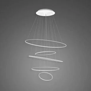 Altavola Design Lampa wisząca Lampa wisząca Ledowe okręgi No.5 150 cm 3k biała ściemnialna LA085/P_150_in_3k_white_dimm - Lampy sufitowe - miniaturka - grafika 1