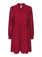 Sukienki - YAS Damska sukienka Yasholi Ls Dress S. Noos, czerwony (Jester Red), M - miniaturka - grafika 1