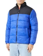 Kurtki męskie - JACK & JONES Męska kurtka puchowa JJETOBY Collar SN, Bluing/Szczegóły:Black Blocking, L, Bluing/Detail:black Blocking - miniaturka - grafika 1
