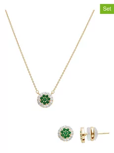 U.S. Polo Assn. 2-częściowy zestaw biżuterii z kryształami - Zestawy biżuterii dla kobiet - miniaturka - grafika 1