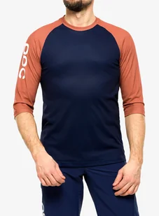 Koszulka rowerowa POC MTB Pure 3/4 Jersey - turmaline navy/himalayan salt - Koszulki rowerowe - miniaturka - grafika 1