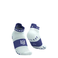 Skarpetki sportowe męskie - COMPRESSPORT Skarpetki do biegania krótkie PRORACING SOCKS V4 RUN LOW star white/orient blue - miniaturka - grafika 1