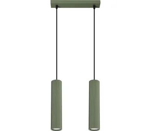 Sollux SL.1612 - Żyrandol na lince KARBON 2xGU10/10W/230V zielony - Lampy sufitowe - miniaturka - grafika 1