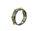 Instrumenty perkusyjne - Meinl Percussion meinl Percussion cta2b-BK Compact Tambourine z klamry z mosiądzu, średnica 20,32 cm (8 cali), czarny CTA2BBK - miniaturka - grafika 1