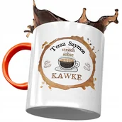 Kubki - Kubek Pomarańczowy Dla Szymona Szymka Kolegi z Nadrukiem ze Zdjęciem + Opakowanie na prezent (wzór 04) - miniaturka - grafika 1