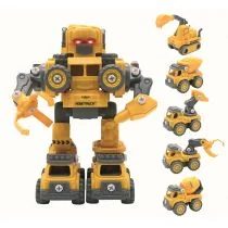 RoboTruck 5 w 1 Zestaw do budowania robotów z efektami świetlnymi i dźwiękowymi ROBD10 - Roboty dla dzieci - miniaturka - grafika 1