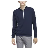 Bluzy męskie - adidas Męska bluza z kapturem UPF z zamkiem 1/4, Granatowy Collegiate Navy, XL - miniaturka - grafika 1