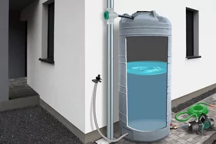Zbiornik na deszczówkę MPI Grande 2000 l granitowy - Zbiorniki na deszczówkę - miniaturka - grafika 3