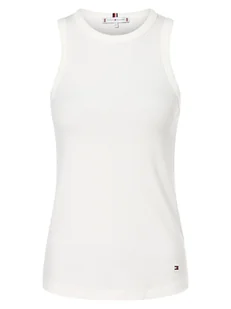 Tommy Hilfiger Top damski Kobiety wiskoza biały jednolity, M - Bluzki damskie - miniaturka - grafika 1