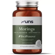 Witaminy i minerały dla sportowców - UNS Moringa 20% Flawonów Ekstrakt 15:1 60vegcaps - miniaturka - grafika 1