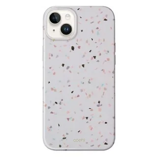 UNIQ etui Coehl Terrazzo iPhone 14 Plus 6,7` piaskowy/sandstone - Etui i futerały do telefonów - miniaturka - grafika 2