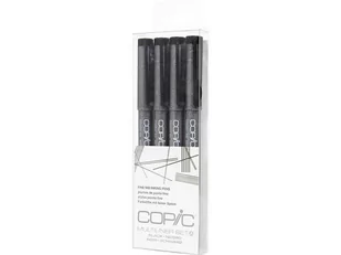 Copic Multiliner Zestaw 4 Grubości Czerń - Cienkopisy - miniaturka - grafika 1