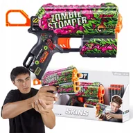 Zabawki militarne - ZURU X-SHOT SKINS WYRZUTNIA FLUX ZOMBIE STOMPER PISTOLET + 8 NABOJÓW 8+ - miniaturka - grafika 1