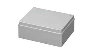 elettrocanali Puszka natynkowa gładka z pokrywą seria 410 IP56 240x190x90 szara EC410C7 EC410C7 - Puszki elektryczne i akcesoria - miniaturka - grafika 1