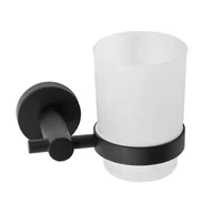 Akcesoria łazienkowe - Tutumi Kubek łazienkowy wiszący Czarny 322233C - miniaturka - grafika 1