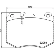 Klocki hamulcowe - Klocki hamulcowe - komplet BREMBO P 50 145 - miniaturka - grafika 1