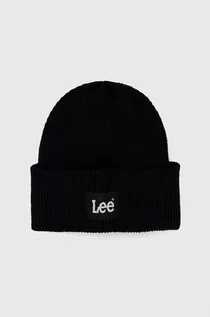 Czapki męskie - Lee czapka kolor czarny - grafika 1