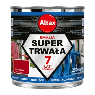Emalia super trwała 250 ml czerwony Altax - Emalie - miniaturka - grafika 1