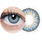 Soczewki kontaktowe - Niebieskie Soczewki Korekcyjne Clearcolor 1-Day Blue -2.25 - miniaturka - grafika 1