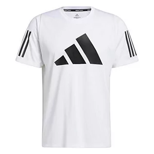 Koszulki męskie - Adidas Koszulka męska FL 3 Bar Tee podkoszulek biały biały M GL8919 - grafika 1