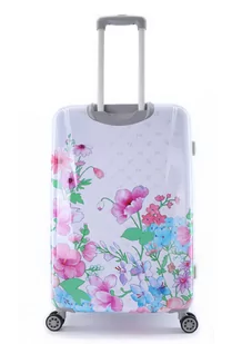 Walizka duża ELLE Flower biała - Walizki - miniaturka - grafika 4