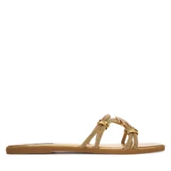 Klapki i japonki damskie - Klapki KARL LAGERFELD Olympia II KL87406 Złoty - miniaturka - grafika 1