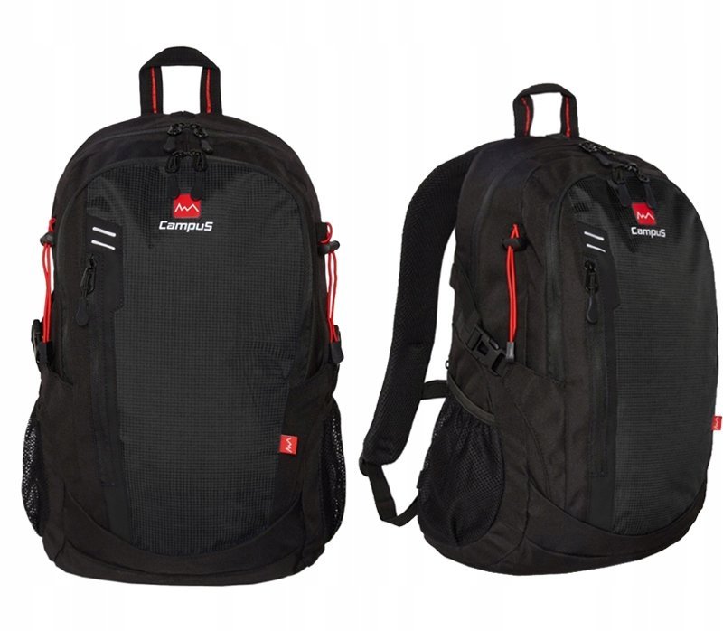 PLECAK CAMPUS DONARD 25L- WYGODNY LEKKI STYLOWY CZARNY