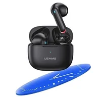 Etui i futerały do telefonów - USAMS NX10 Series - Słuchawki Bluetooth 5.2 TWS + etui ładujące (czarny) - miniaturka - grafika 1