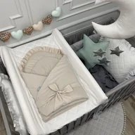 Rożki i beciki - ROŻEK Z FALBANKĄ BEŻOWY - miniaturka - grafika 1