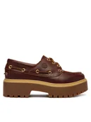 Półbuty damskie - Timberland Loafersy Stone Street Boat TB0A2QDMD571 Brązowy - miniaturka - grafika 1