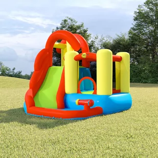 Happy Hop Nadmuchiwany zamek ze zjeżdżalnią i basenem, 280x319x211 cm - Trampoliny - miniaturka - grafika 1