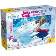 Puzzle - Puzzle dwustronne 108 el. Supermaxi. Frozen Lisciani - miniaturka - grafika 1