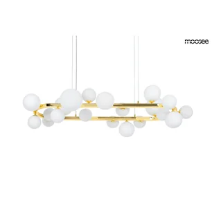 MOOSEE lampa wisząca ALURE OVAL 120 złota/mleczna MSE1501100605/MILK - Lampy sufitowe - miniaturka - grafika 1